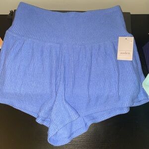 Auden Women's High Waist Blue Shorts